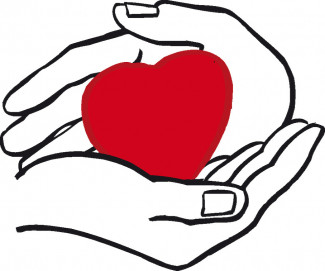 Leichte-Sprache-Bild Hände Herz