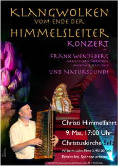 Mensch mit Instrument und Daten zum Konzert 