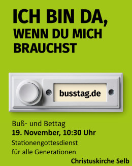 Buß- und Bettag Gottesdienst um 10:30 Uhr