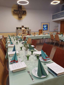 Festtafel in der Christuskirche