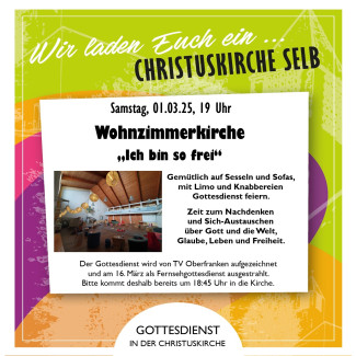 Wohnzimmerkirche am 1. März