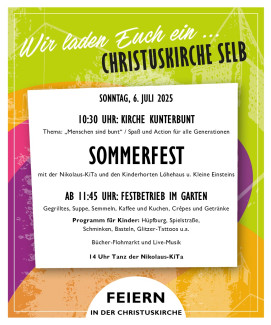 Sommerfest mit Kirche Kunterbunt
