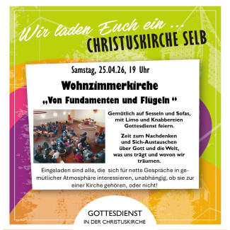 Plakat im Design der Christuskirche 