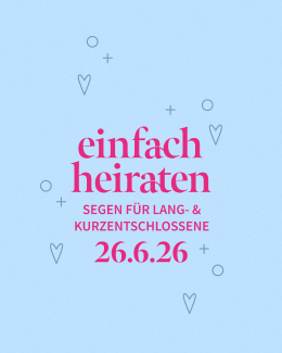 Einfach heiraten am 26.6.26