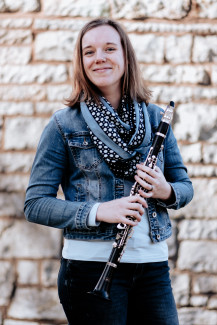 Franka Böhm mit Klarinette