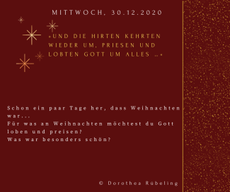 Mittwoch 30.12.