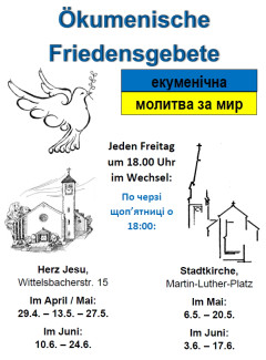 Plakat mit Terminen