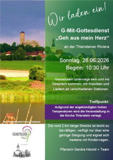 Verlegt in die Kirche wegen Hitze