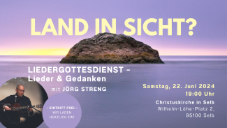 Land in Sicht? Jörg Streng mit Gitarre