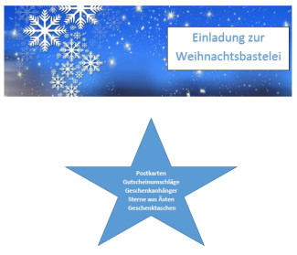 Einladung zur Weihnachtsbastelei