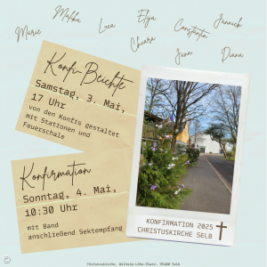 Termine Konfiwochenende