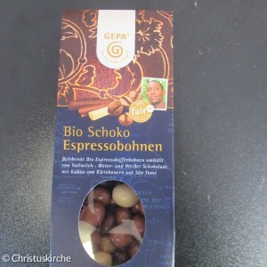 Bio Schoko Espressobohnen, 3,49€ 