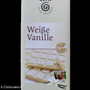 Weiße Schokolade, 100gr., 1,49€ 
